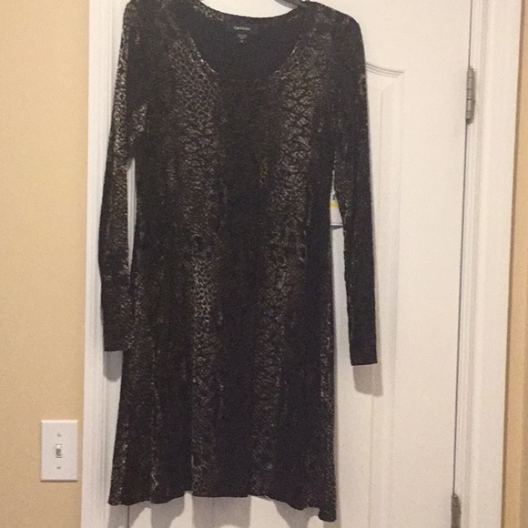 NWT Karen Kane Velvet Burnout Dress - Picture 1 of 11